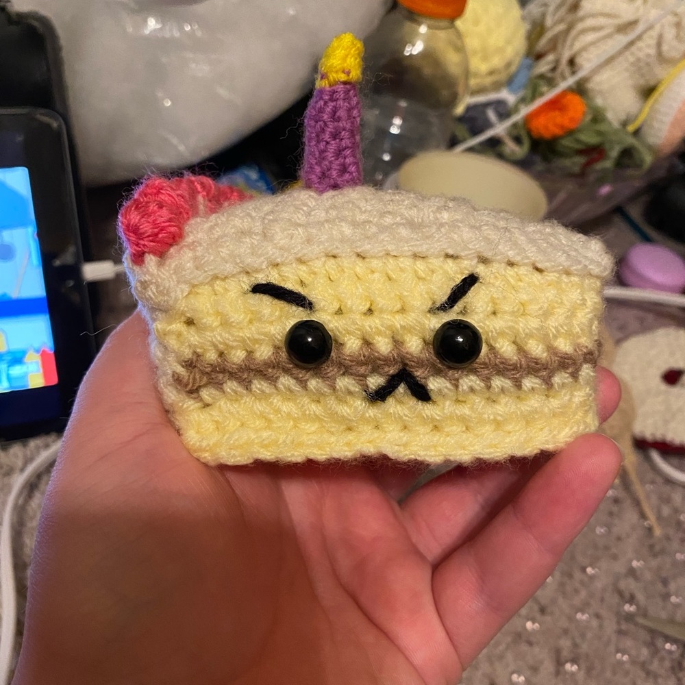 kawaii plush birthday cake